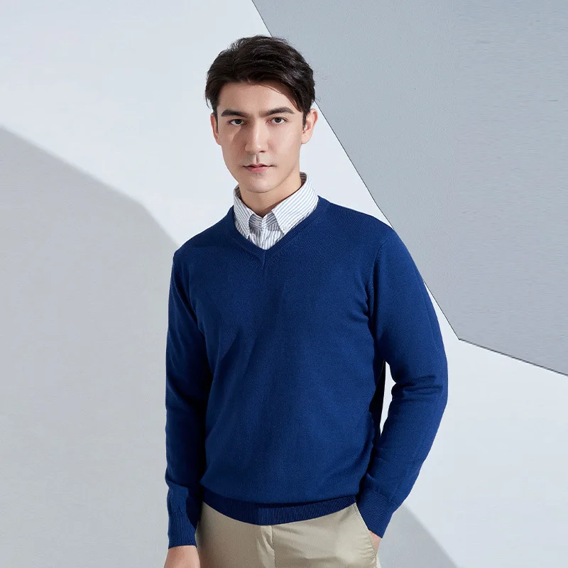 Navy blue V