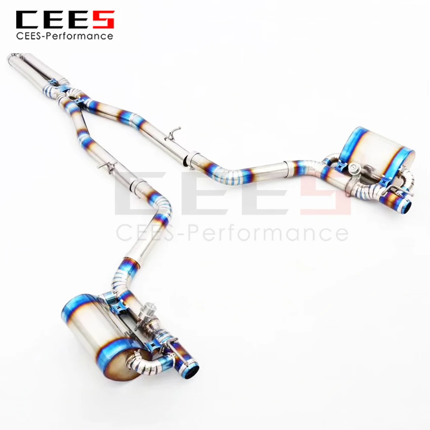 CEES Exhaust System For Dodge Challenger SRT Performance Titanium Alloy Catback Valve Muffler Auto Modification Car Accessories