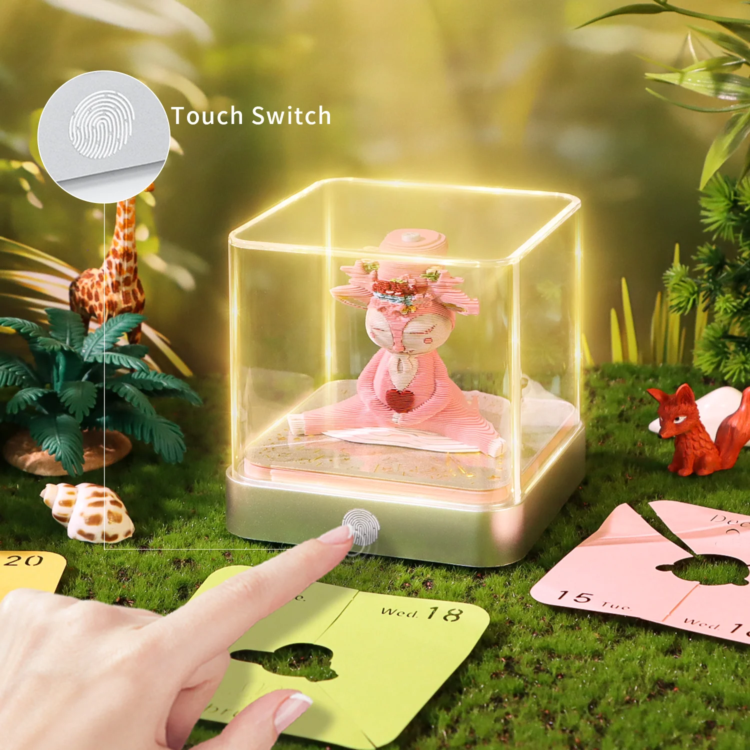 

Omoshiroi Block 3D блокнот, календарь на год 2026, блокнот для заметок, липкие заметки, роман, 3D бумажные резные липкие заметки, настольные аксессуары, подарок