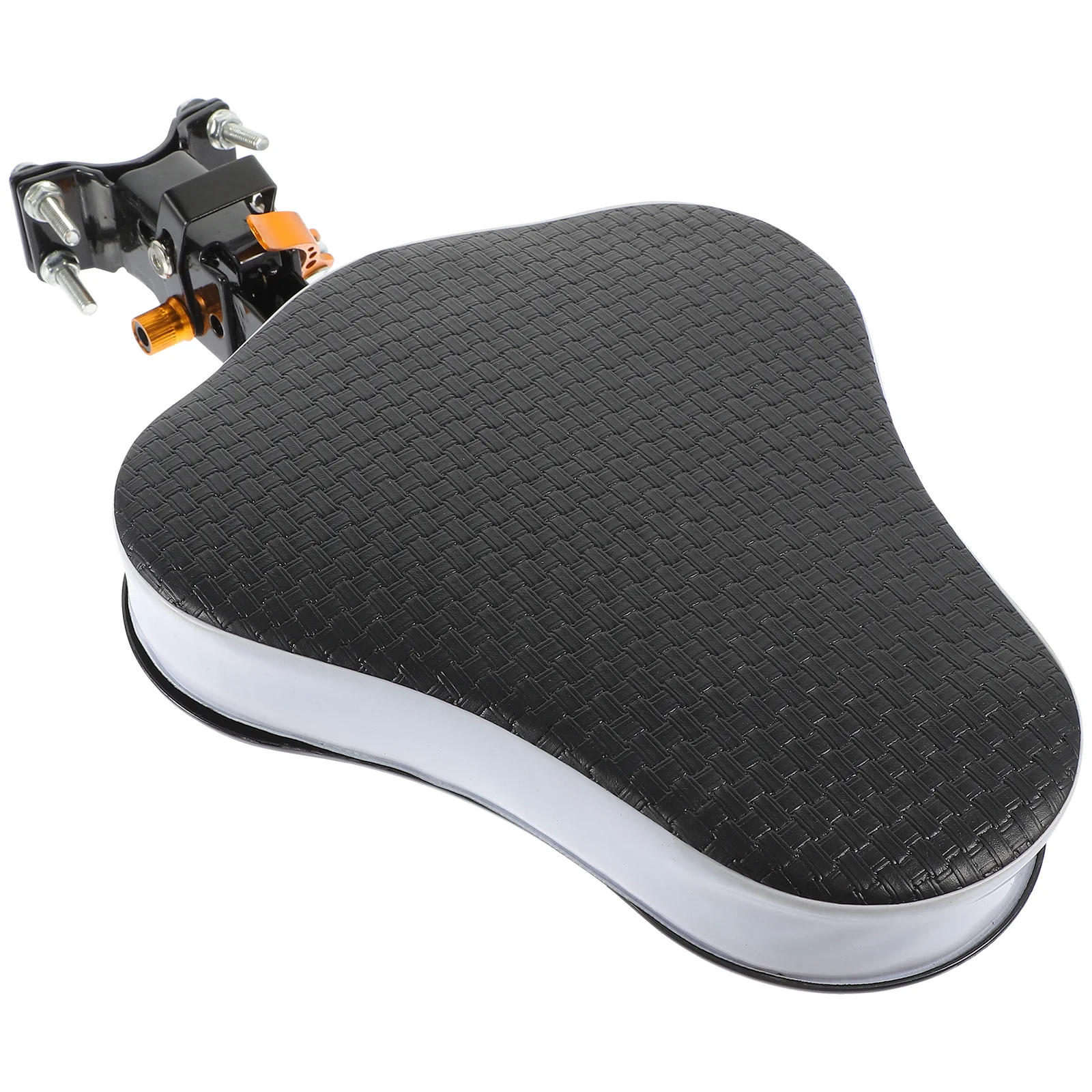 

Foldable Kids Seat Black Preposed Safety Bike Seat for Electrombile Front Enhanced Durability No Welding Reinforcement Support