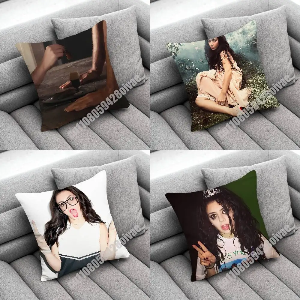 

C-Charli xcx Wuthering Heights Throw Pillow Case For Decoration 35x35cm 45cm Square Home Pillowcase Case