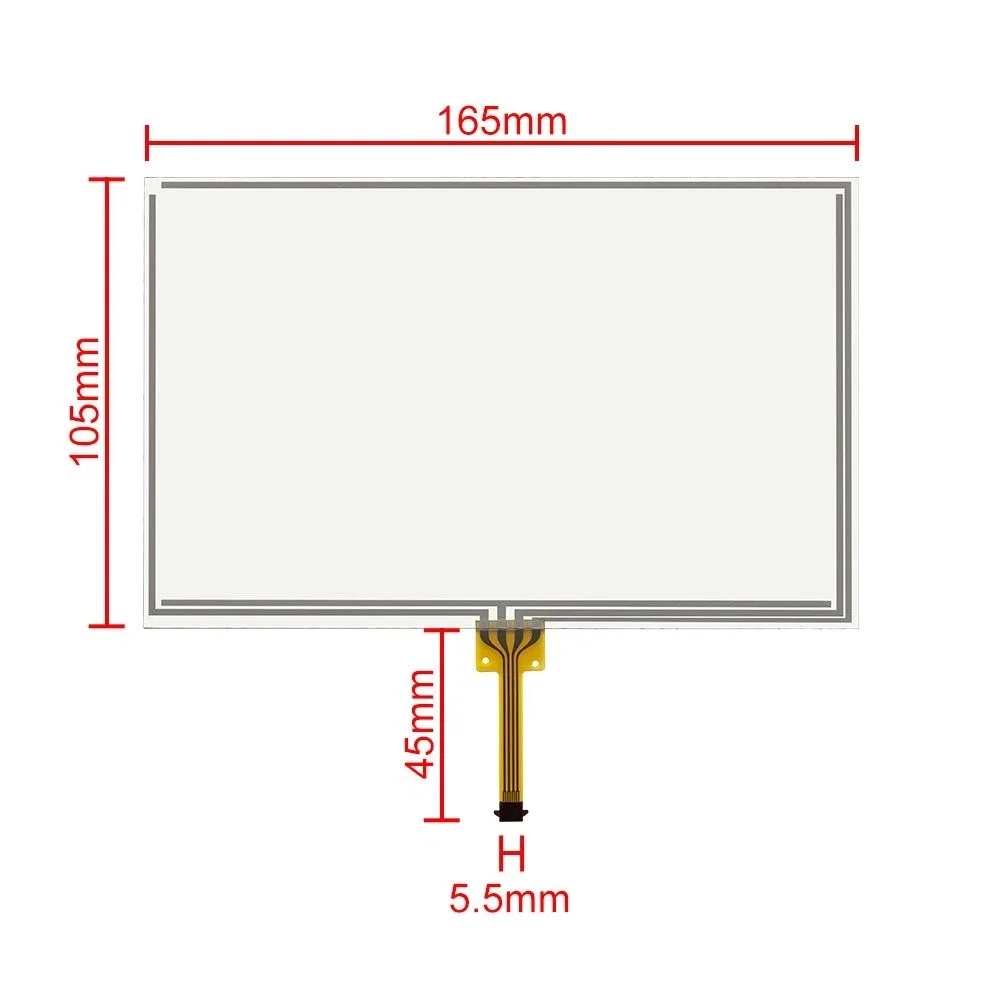 7" Touchscreen für GM Chevrolet Chevy, IVECO Stralis 460, Audi Q3 Q5 A5 Navigation ​ C070VW04 V1, C070VW04 V7 – Detail 3