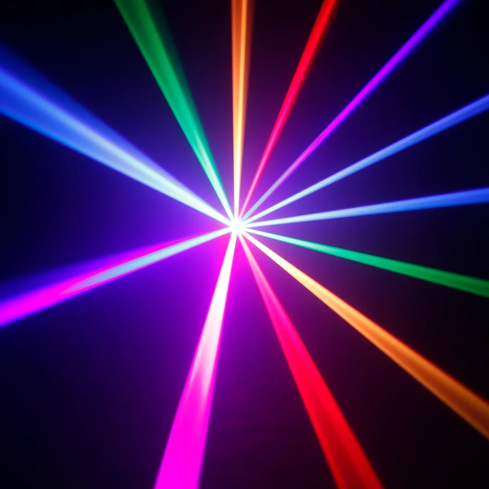 APP Control New 1000mW RGB Full Color Scan Light Multiple Effects For DJ Disco Wedding Church Party Animation Scanner Lighting