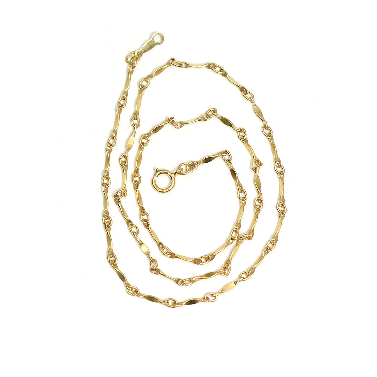 Beadsnice 14K Gold Filled Fine Link Chain Clasp Necklace