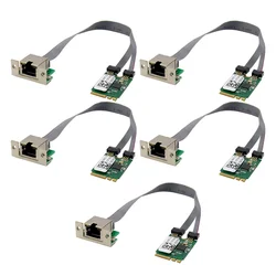 5X M.2 A+E KEY 2.5G Ethernet LAN Card RTL8125B Industrial Control Network Card PCI Express Network Adapter