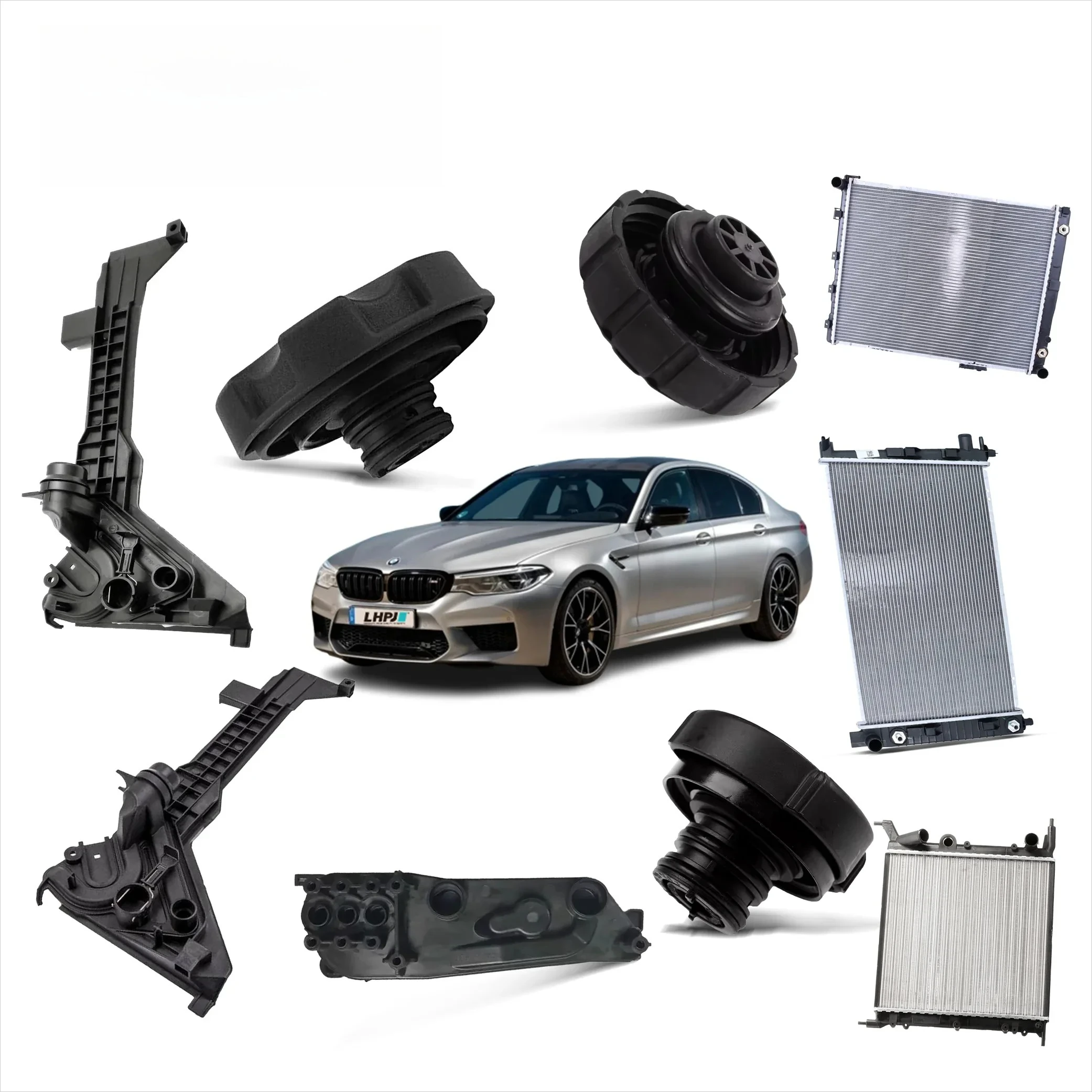 Radiatore del sistema di raffreddamento dei ricambi auto LHPJ 17117570096 17118615426 17117562586 OE 1711 7570 096 per radiatore del liquido di raffreddamento F02