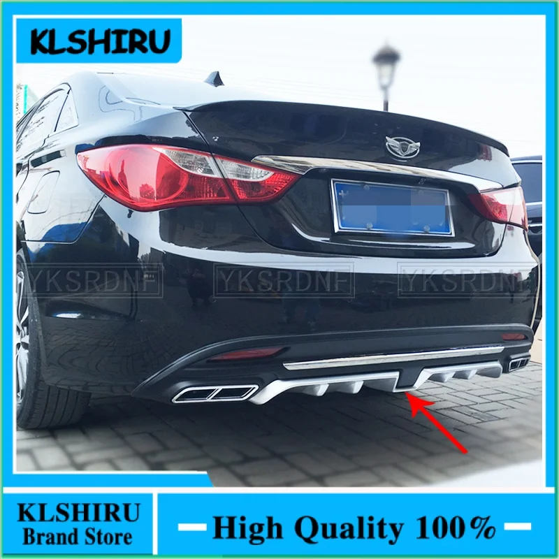 

For Hyundai Sonata 2016 ABS Rear Bumper Diffuser Bumpers Protector Guard Protector Skid Plate Bumper Spoiler Cover 1Pcs