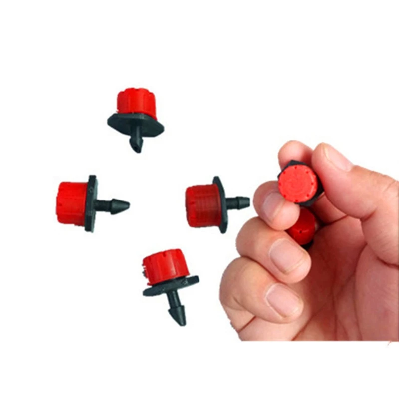 Gocciolatore micro flusso da 5 pezzi per tubo da 1/4 pollice Sistema nebulizzazione per irrigazione da giardino Soluzione irrigazione efficiente