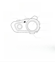 Motorcycle helmet Bluetooth, headset, full helmet built-in walkie-talkie, waterproof for car riding navigation