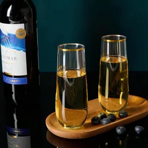 Plastik telden şampanya kadehleri, çember gümüş, plastik, çizilmeye karşı dayanıklı, kırılmaya karşı dayanıklı, her parti için mükemmel, 9oz plastikteki en büyük cam satışlarından 12'si-no. 11