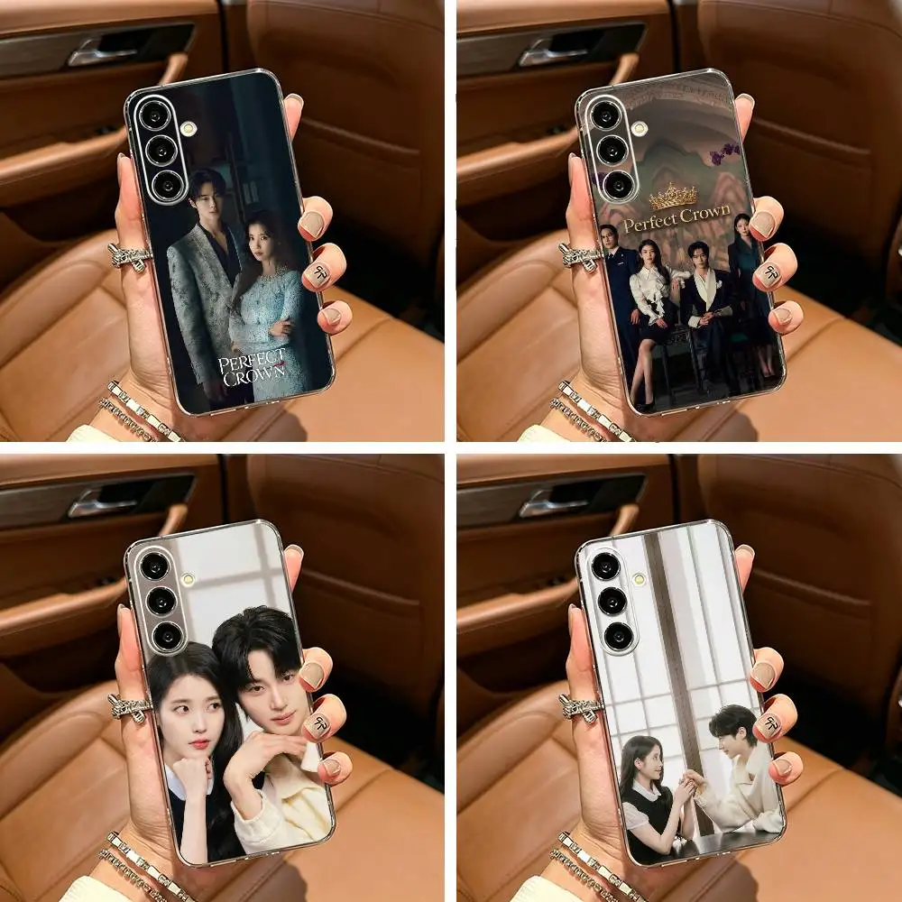 Hit drama-P-Perfect-C- Crown Clear Soft Silikon-Handyhülle für Samsung Galaxy A71, A70, A52, A51, A40, A30