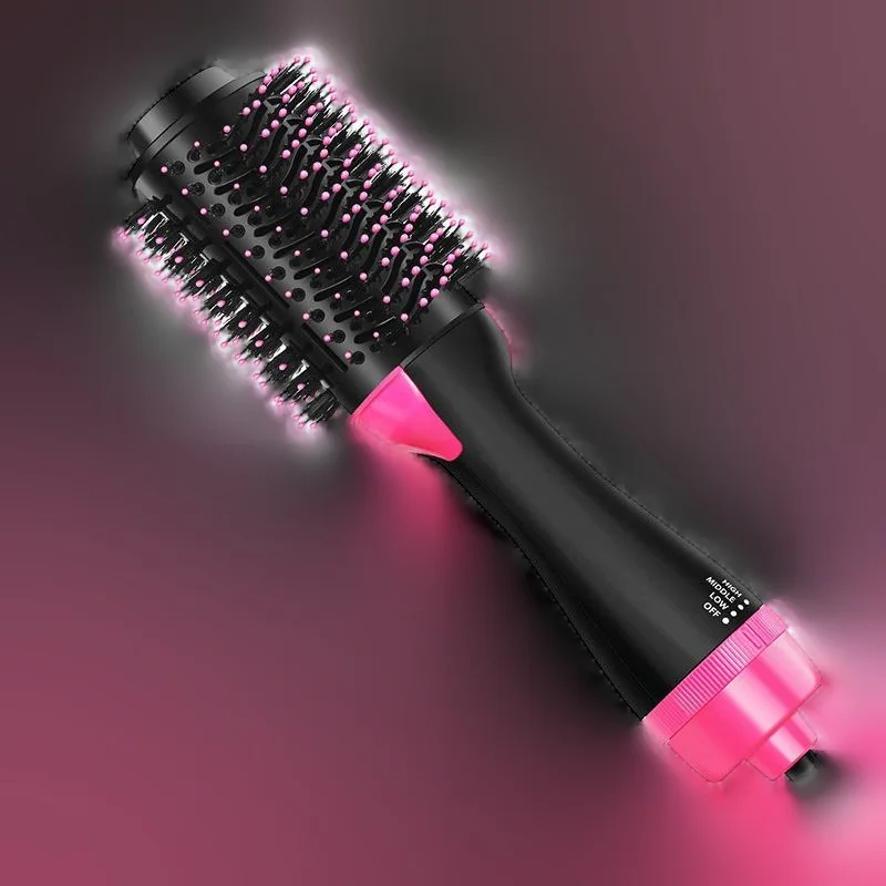 Multi-function Tourmaline Ceramic Hot Air Comb Hair Curler & Straightener 1000W Negative Ion Wet/Dry Use Dual-use No Damage Hair