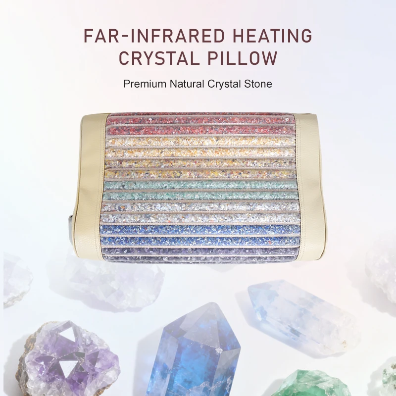 Infrared Deep Heat Biophoton Light, Negative Ion Chakra Healing, Neck Massage Pillow, Silicone Heating Wire, Adjustable Temp