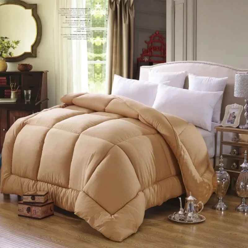 2024 new solid color autumn and winter thickened quilt ground embossed quilt super soft skin-friendly thickened quilt core
