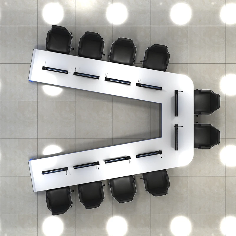 Customized security paint command console Network conference table Command room Command center dispatching desk