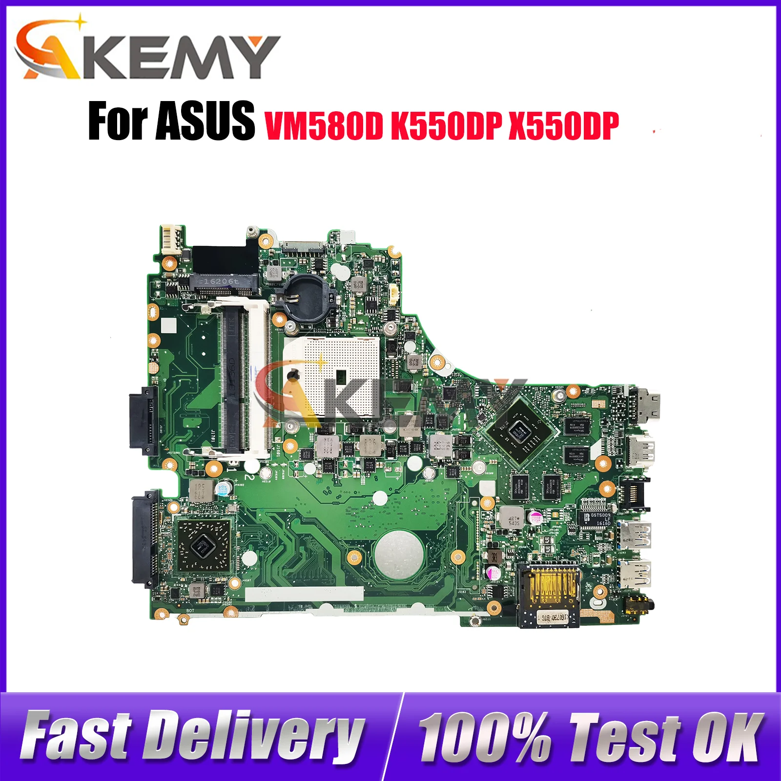 

X550DP Laptop Motherboard For ASUS VivoBook X550D VM580D K550DP X550DP Notebook Mainboard in stock 100% tests OK fast shipping