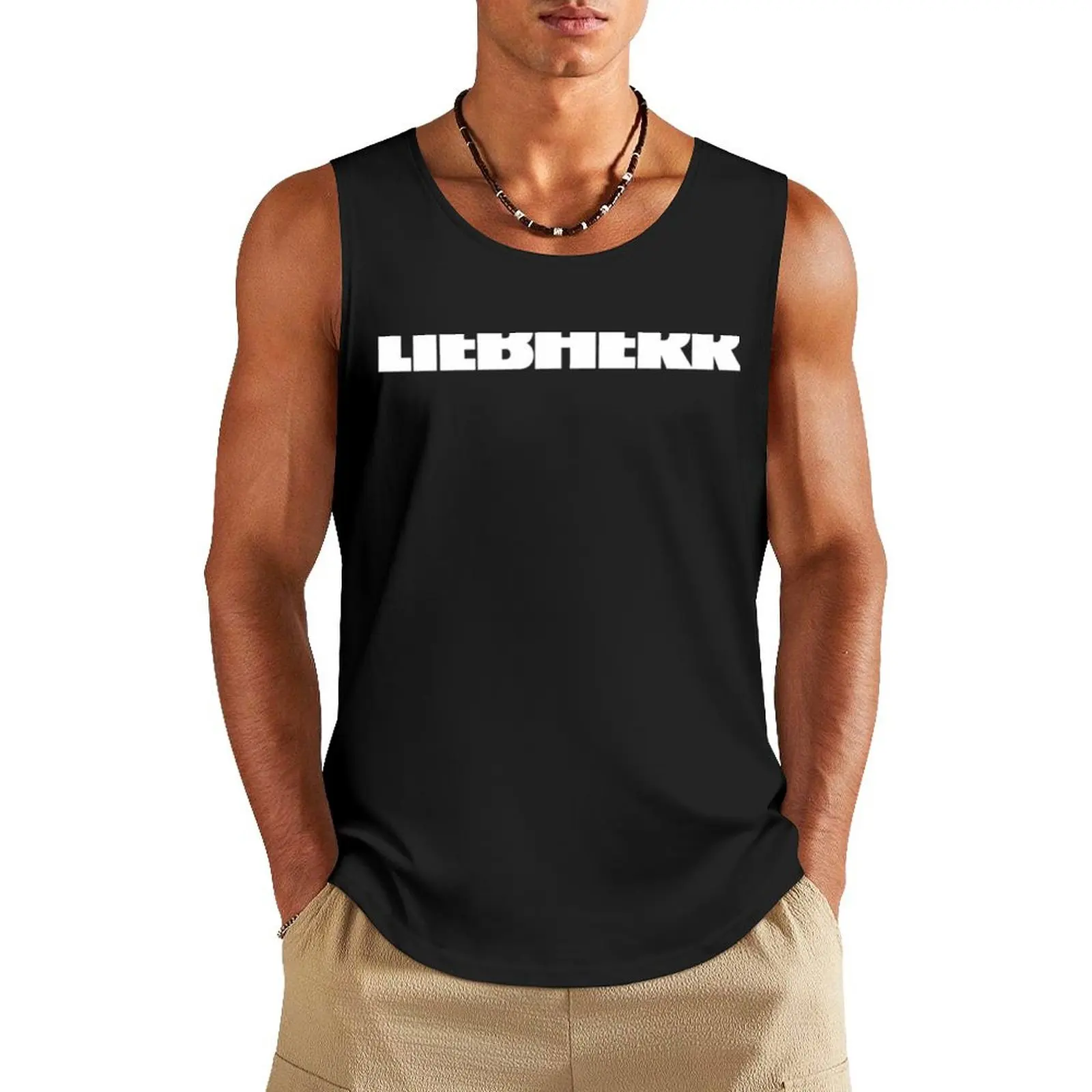 

liebherr merchandise Tank Top t-shirts for men sleeveless Men's t-shirts fitness