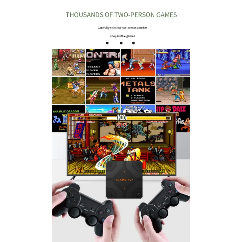 V5 لعبة فيديو وحدة التحكم HDMI الناتج 64G المدمج في 45000 ألعاب ريترو الكمون المنخفض للغاية وحدة تحكم لاسلكية صندوق التلفزيون هدية #3