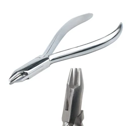 Alicates de tres mandíbulas para ortodoncia Dental, Forcep de tres puntas para dar forma y doblar alambre de acero, suministros de clínica de odontología