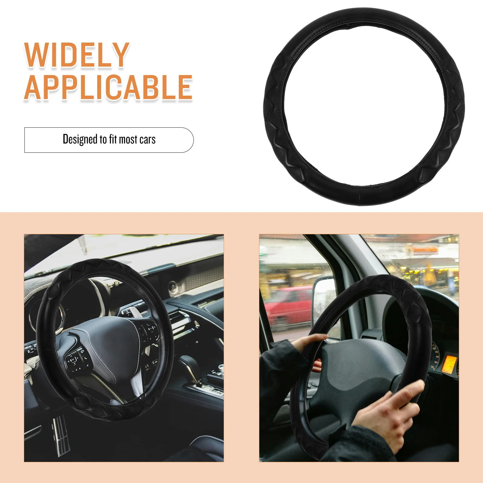 

Mens Car Steering Wheel Cover Practical Stylish Interior Accessory Time Effort Saving Good Workmanship Easy Installation