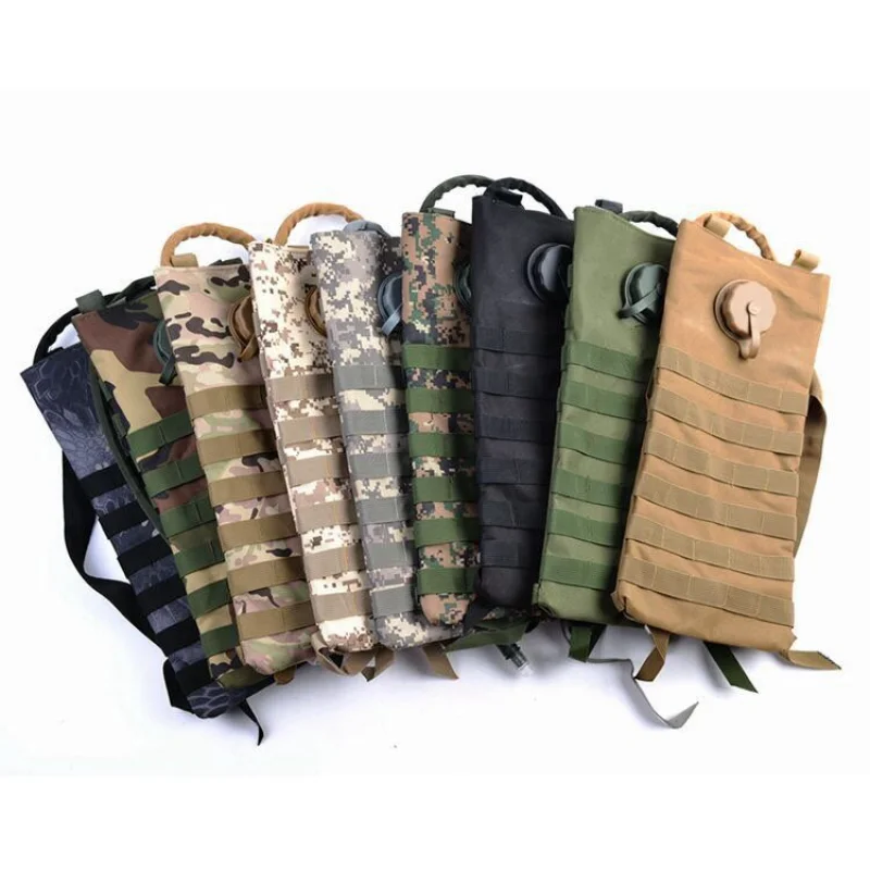 3L Tactical Water Bag Hiking Camping Water Storage Bladder Molle Hydration Backpack Pouch Water Bag