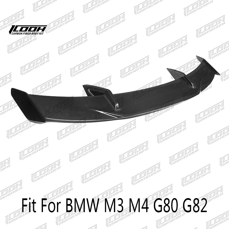 

ICOOH Racing MP Style Carbon Fiber Fibre Body Kit Rear Boot Spoiler Wing For BMW M3 M4 G80 G82,100% TESTED WELL