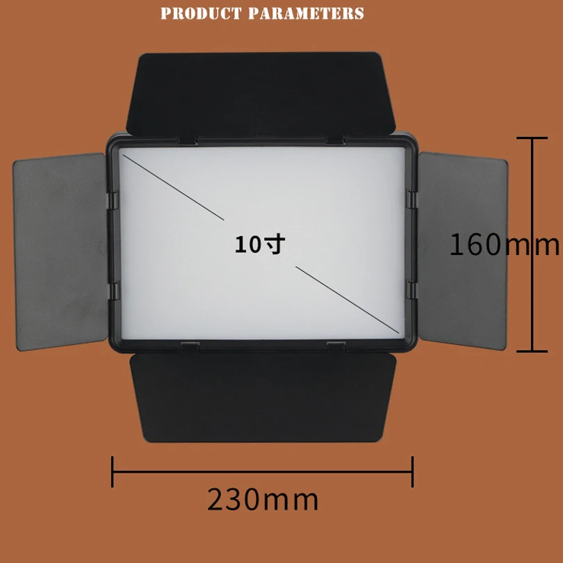 10INCH LED Photo Studio Light Video Lighting Kit Photography Panel Photographic Lamp For Youbute Game Live With Tripod Stand