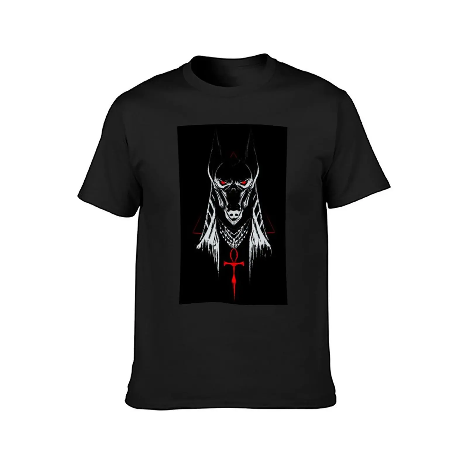 Anubis God of the underworld T-Shirt aesthetic clothes blacks slim fit t shirts for men