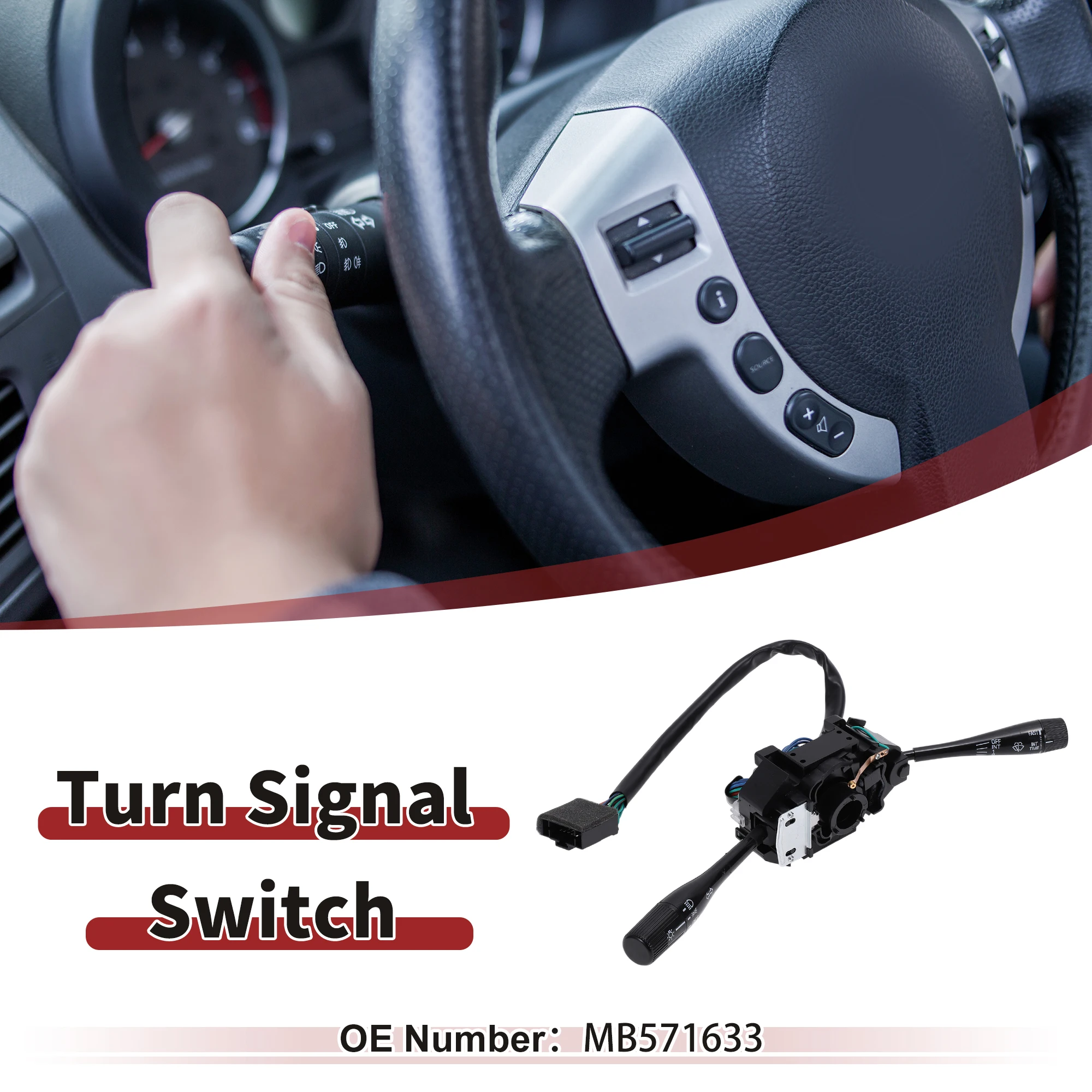 

X Autohaux No.MB571633 Переключатель указателя поворота для Mitsubishi L300 86-94 Многофункциональный переключатель