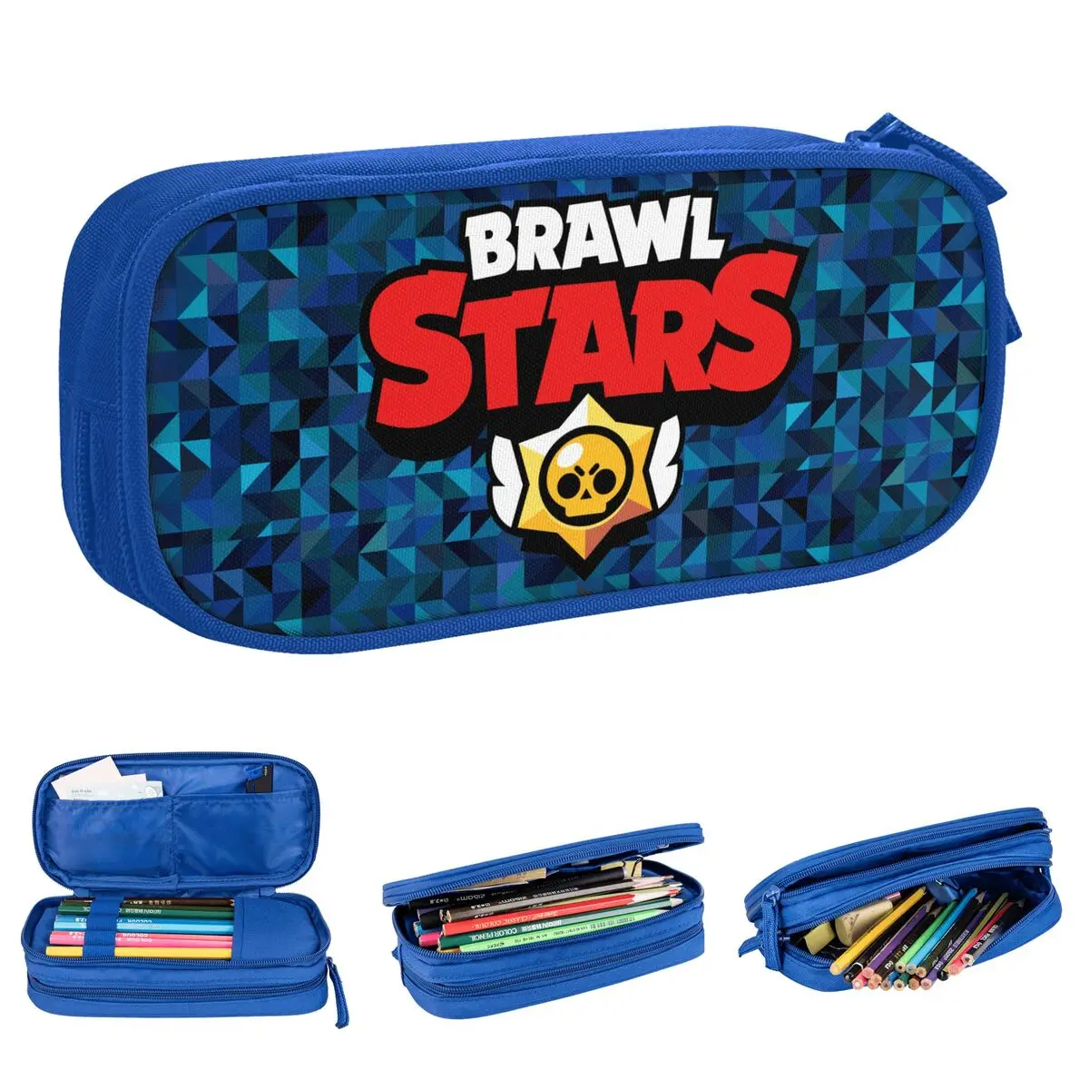 lovely brawled game pencil cases lapis caneta para estudantes bolsa de grande capacidade acessorios cosmeticos bolsa escolar 01