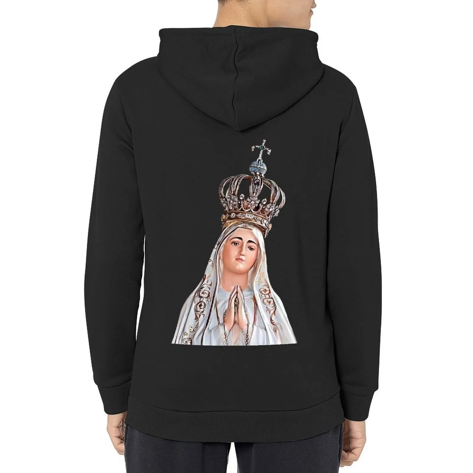 

Lady of Fátima Hoodie japanese style anime clothing mens designer clothes korean clothes japanese hoodie