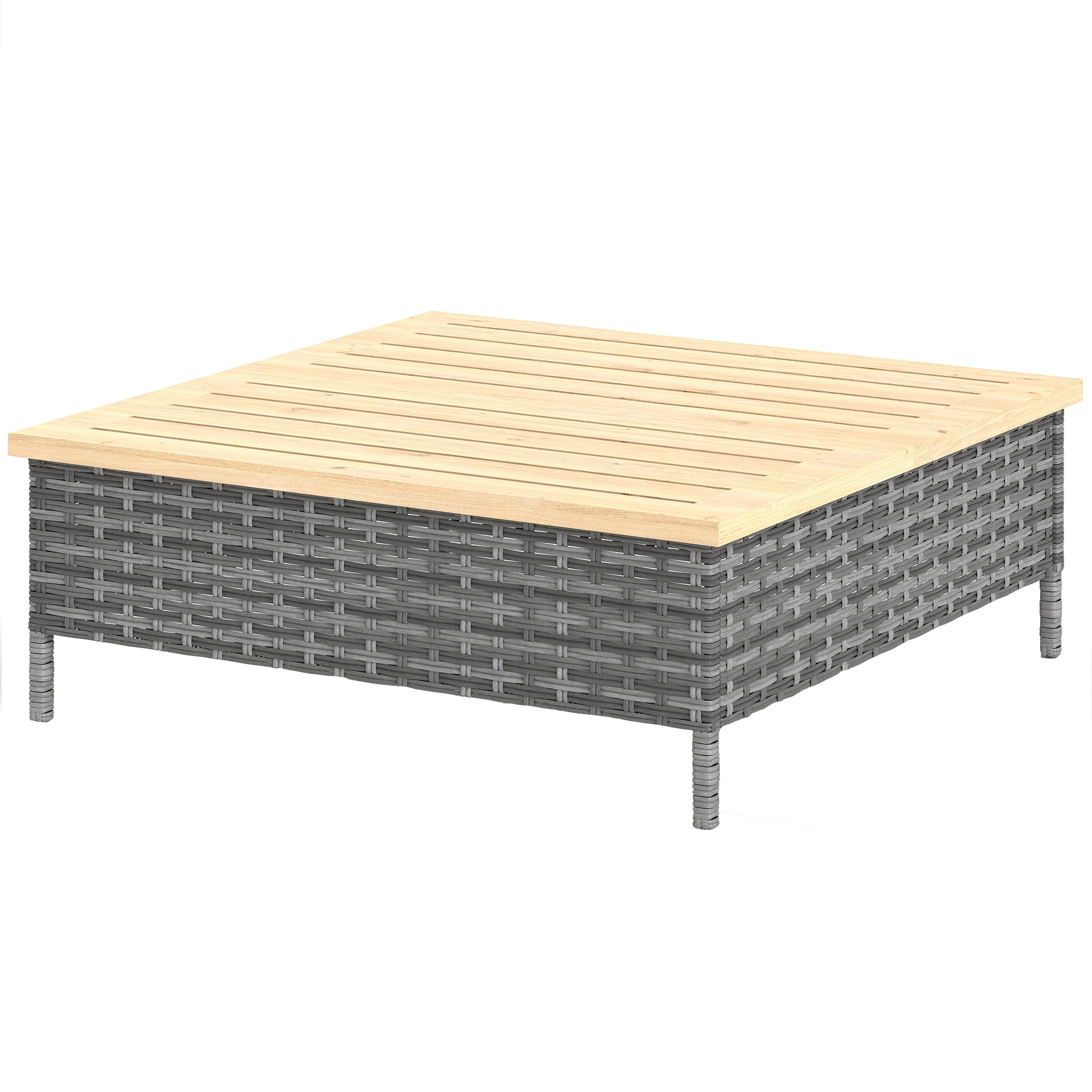 Outdoor Side Table with PE Rat - Outdoor Furniture On Sale review and price
