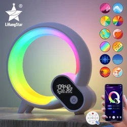 LED Smart Wake Up Night Light BT Speaker APP Remote Control Simulation Sunrise Alarm Clock White Noise Bedside Companion Sleep