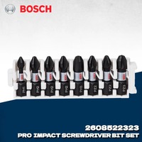 BOSCH 2608522323 PH1 PH2 PH3 PZ2 PZ3 25mm Screwdriver Bit Set 8-Piece Set Cross Screwdriver Head Set Power Tool Accessories