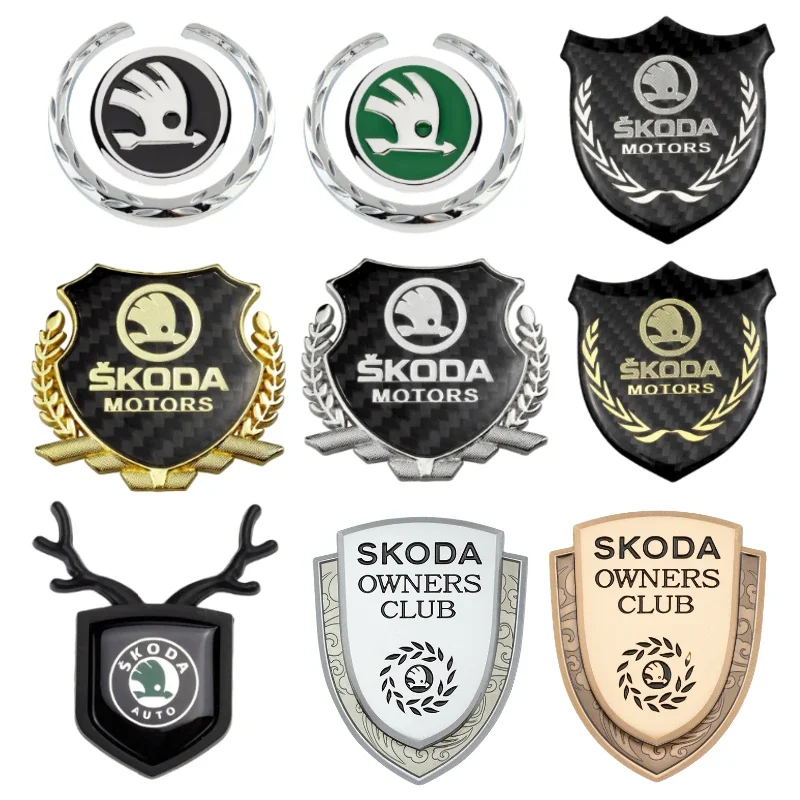 Car Window Sticker Trunk Badge for Skoda Logo Kodiaq Rapid Yeti Octavia 3 Fabia Superb 2 Kodiak Citigo Felicia Karoq Kamiq Scala