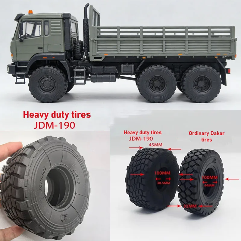 Neumático JDM de 100 mm para Coche RC Crawler 1/14 1/10, para Camión Tamiya, Camión Volquete, para SCANIA 770S, para VOLVO, para BENZ, para Camión MAN, Piezas de Bricolaje