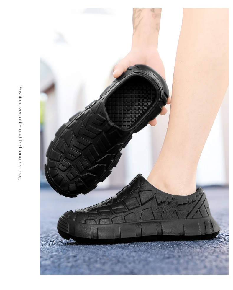 Hotel-Kochschuhe Vier Jahreszeiten Neue Wasserdichte Rutschfeste Ölbeständige Küchen-Arbeitsschuhe Herren Mode Lässige EVA Outdoor-Wanderschuhe – Detail 8