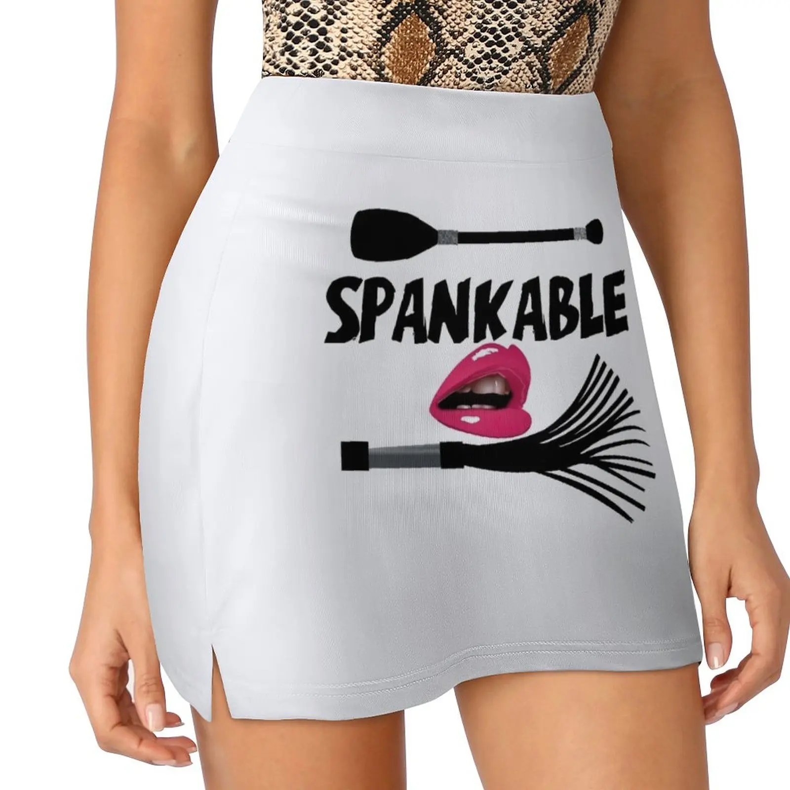 Spankable Spanking Kink Submissive Fetish Spank Me Mini Skirt skirt set fashion korean clothing