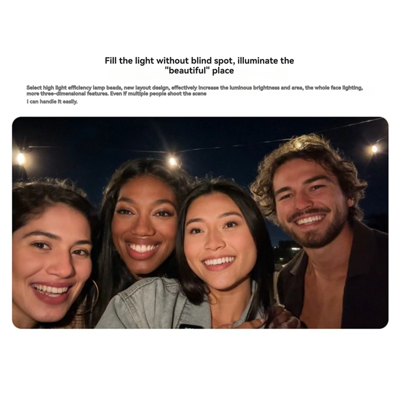 PHILE-For Insta360 Flow 2 Pro Filler Light Three Colours Three Brightnesses Soft Light For Natural Highlighting