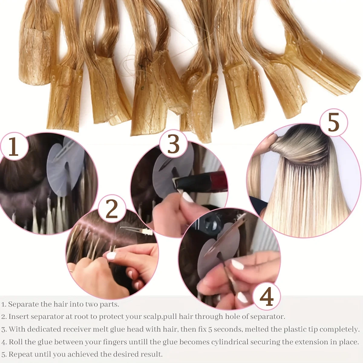 30G U تلميح وصلات شعر الكيراتين، 12 ''-20'' 30 جرام/50 ثانية، وصلات شعر ريمي سوداء، وصلات شعر للنساء #4