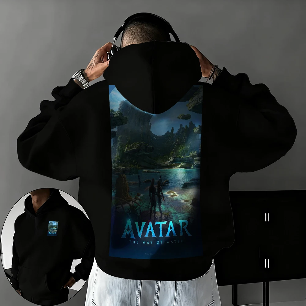 

2025-26 осень/зима Аватар мужские и женские индивидуальные толстовки из чистого хлопка уличные крутые толстовки Y2k товары для фильмов