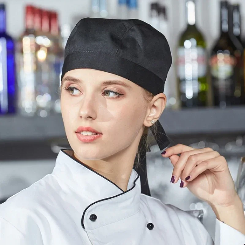 2025Halloween Chapeau de Pirate de Chef de cuisine, casquettes de cuisine d'hôtel de restauration, chapeaux de travail respirant