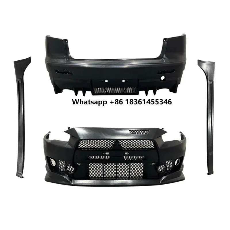 

High Quality PP Material lancer body kit 2009-2017 Upgrade FQ400 Style Front Rear Bumper Side Skirts Car bumpers