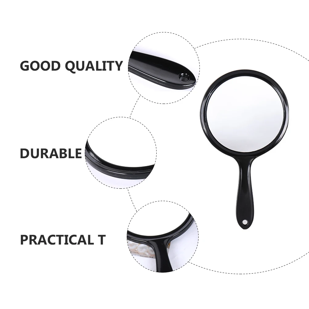 2Pcs Dual-Sided Handheld Mirror Premium Round Makeup Mirror for Women Simple Design Clear Reflection Convenient Portable