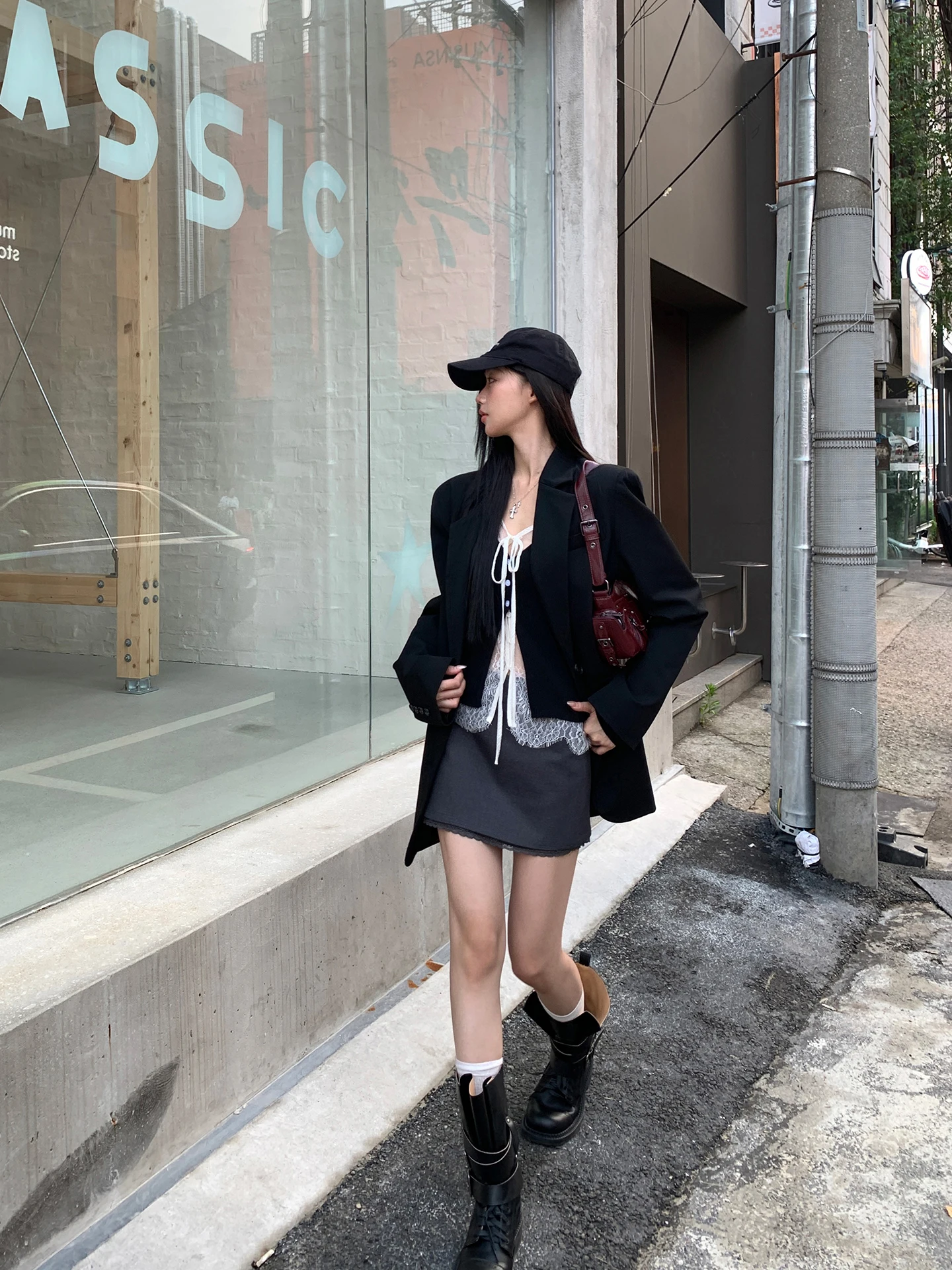 

ey A-Line Skirt Women's Faion Commute Sle Zipper Low Waist Polyester Blend Polyester Fiber Spandex Elastic Fiber