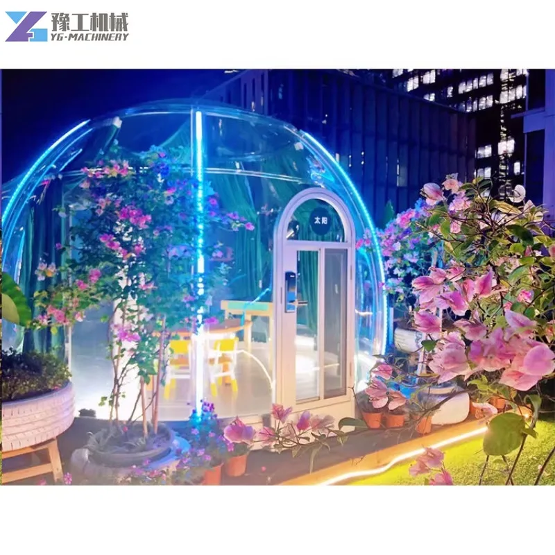 Latest Model Bubble Room China Multifunctional Clear Bubble House Families Restaurant Vacation Starry Sky House with Bathroom