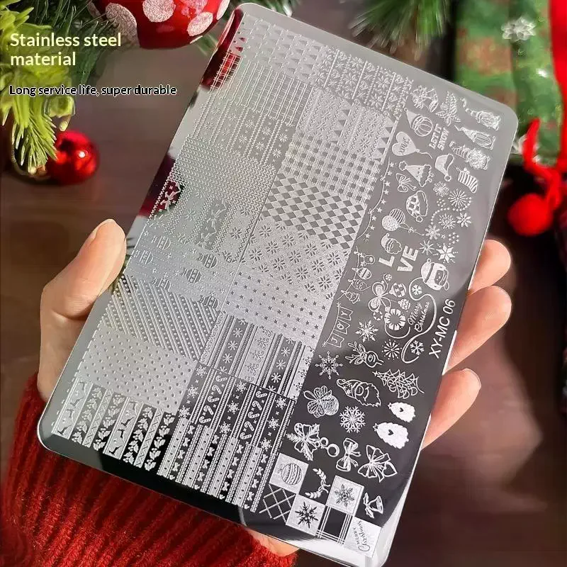 1Pcs Christmas Nail Art Templa - Nail Art Xmas Tree review and price