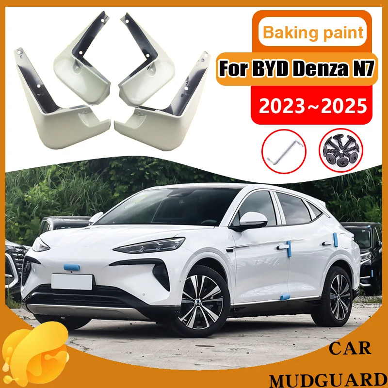 

Car Baking Paint Mudguards for BYD Denza N7 2023 2024 2025 2026 Mud Flaps Splash Guards Front Rear Fender Mudflaps Accessories