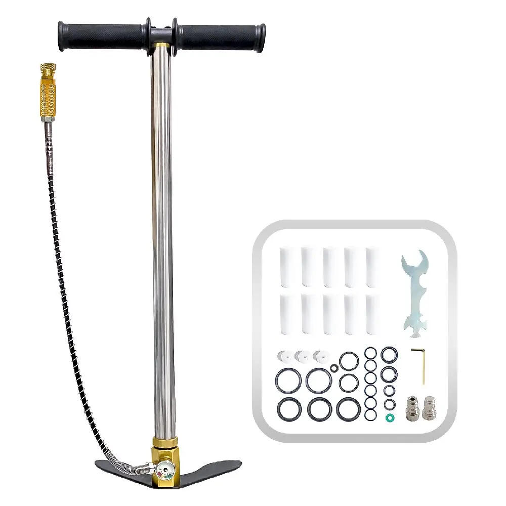 NUOGE 3-Stage 30mpa 4500Psi PCP Hand Pump High Pressure Operated HPA Tank Hunting Car Bicycle