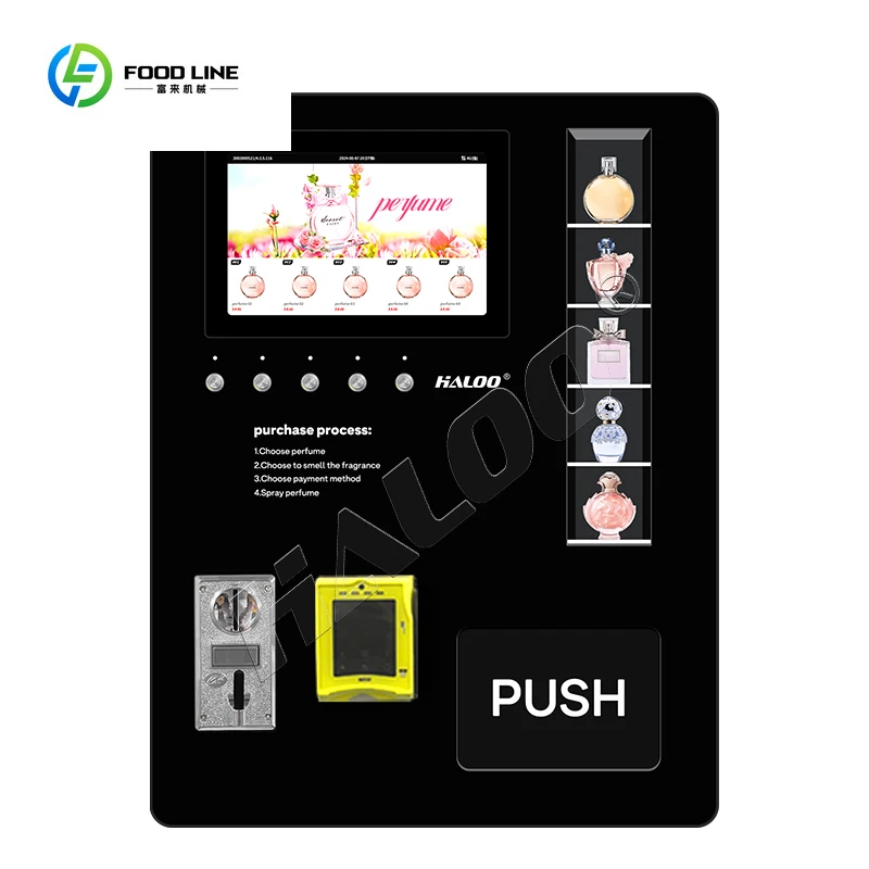

Automated Perfume Dispenser Credit Card Coin Cologne Perfume Spray Vending Machine Perfume Vending Machine